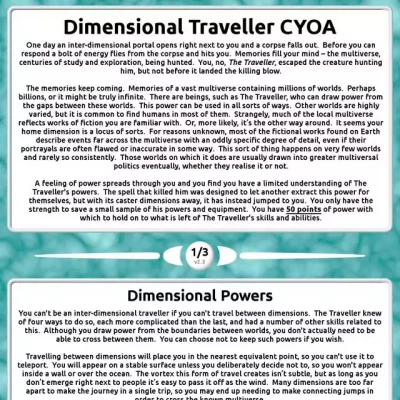 Image For Post Dimensional Traveller CYOA [Not Mine]