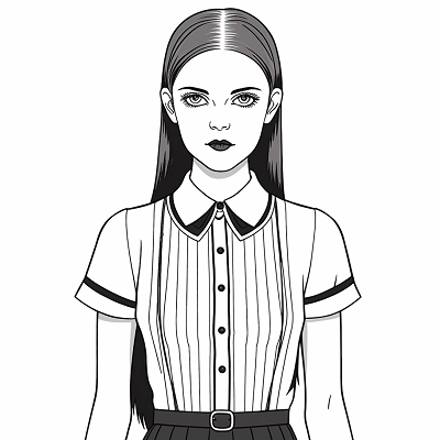 Image For Post Vintage Goth Wednesday Addams - Wallpaper