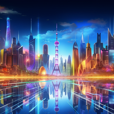 Image For Post Cyber City Digital Art of Futuristic View - Wallpaper