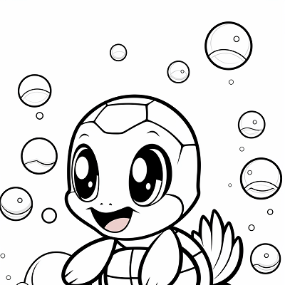 Image For Post | Squirtle playing with bubbles, with clean cartoonish lines and shapes. printable coloring page, black and white, free download - [Pokemon Drawing Sketch Coloring Pages ](https://hero.page/coloring/pokemon-drawing-sketch-coloring-pages-fun-for-adults-and-kids)