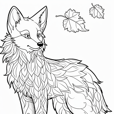 Image For Post Foxy Flora Botanical Impressions - Printable Coloring Page
