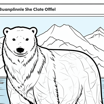 Image For Post Polar Parade Cold Climate Wildlife - Printable Coloring Page