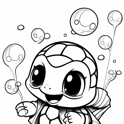 Image For Post | Illustrations of a happy Squirtle; simple lines with cartoon style detailing. printable coloring page, black and white, free download - [Pokemon Drawing Sketch Coloring Pages ](https://hero.page/coloring/pokemon-drawing-sketch-coloring-pages-fun-for-adults-and-kids)