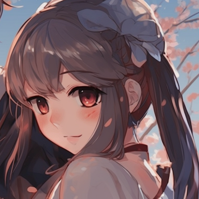 Image For Post | Two characters under a cherry blossom tree, soft hues and tranquil expressions perfect matching pfp anime for boy and girl pfp for discord. - [matching pfp anime, aesthetic matching pfp ideas](https://hero.page/pfp/matching-pfp-anime-aesthetic-matching-pfp-ideas)