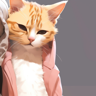 Image For Post | Two romantic cat characters, bright colours, and fine details, heads touching. matching cat pfp with artistic flair pfp for discord. - [matching cat pfp, aesthetic matching pfp ideas](https://hero.page/pfp/matching-cat-pfp-aesthetic-matching-pfp-ideas)