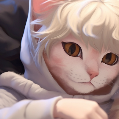 Image For Post | Close-up of two characters, vibrant colors and fine details, with cat pupils. adorable matching cat pfp pfp for discord. - [matching cat pfp, aesthetic matching pfp ideas](https://hero.page/pfp/matching-cat-pfp-aesthetic-matching-pfp-ideas)
