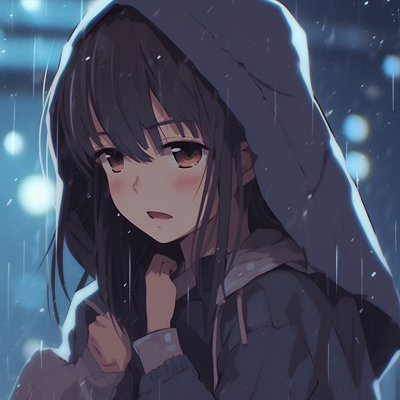 Image For Post | Depressed Anime Girl standing in the rain, use of cool tones and soft lighting. depressed anime girl pfp for profiles pfp for discord. - [depressed anime girl pfp](https://hero.page/pfp/depressed-anime-girl-pfp)