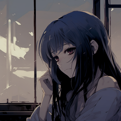 Image For Post | A pensive, depressed anime girl immersed in a sea of her thoughts, with a deep focus on her somber eyes. depressed anime girl pfp wallpaper pfp for discord. - [depressed anime girl pfp](https://hero.page/pfp/depressed-anime-girl-pfp)