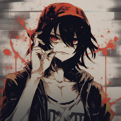 Image For Post | Demon slayer art in grunge effect, bold patterns and vivid colors. exceptional anime grunge pfp for guys - [Superior Anime Grunge Pfp](https://hero.page/pfp/superior-anime-grunge-pfp)
