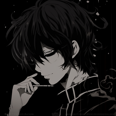 Image For Post | Lelouch's Geass eye radiating red, a striking pop of color in a grayscale image. stunning black pfp anime pfp for discord. - [Black PFP Anime Collections](https://hero.page/pfp/black-pfp-anime-collections)
