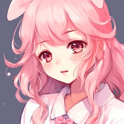 Image For Post Serene Pink Haired Anime Girl - cute pink anime girl pfp collection
