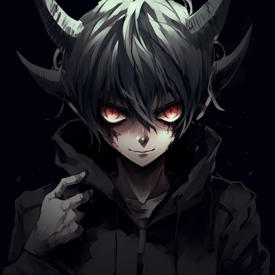 Image For Post | Profile view of a demon with impressive horns, bold outlines and vibrant red accents. demonic anime pfp concepts pfp for discord. - [demonic anime pfp](https://hero.page/pfp/demonic-anime-pfp)