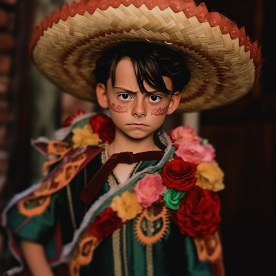 Image For Post | Boy dressed for the Day of The Dead festival, macabre details and striking contrast. stylish mexican pfp boys pfp for discord. - [Mexican Anime Pfp Collection](https://hero.page/pfp/mexican-anime-pfp-collection)