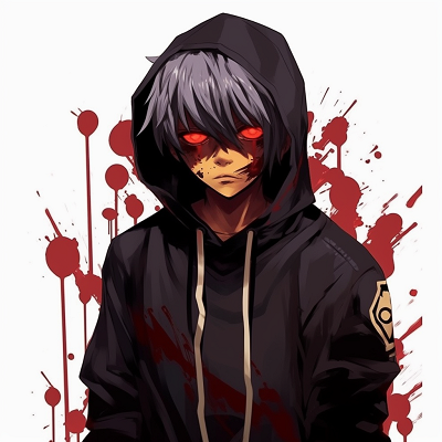 Image For Post | Highlighted red-eye Ghoul in drip-style, focused detail with vibrant red hues. pfp ideas drippy anime style pfp for discord. - [Ultimate Drippy Anime PFP](https://hero.page/pfp/ultimate-drippy-anime-pfp)