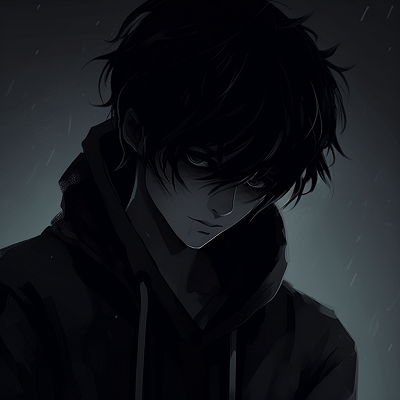 Image For Post | Character depicted in silhouette, utilizing stark contrast between light and dark tones. anime pfp in dark aesthetic mood pfp for discord. - [anime pfp dark aesthetic Collection](https://hero.page/pfp/anime-pfp-dark-aesthetic-collection)
