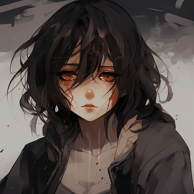 Image For Post | Character crying in the rain, detailed with a mix of vibrant and dark tones. sad anime pfp collection pfp for discord. - [anime pfp sad Series](https://hero.page/pfp/anime-pfp-sad-series)