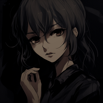 Image For Post | Anime female character bathed in soft moonlight, dreamy aesthetic with deep blues and blacks. anime pfp dark aesthetic for females pfp for discord. - [anime pfp dark aesthetic Collection](https://hero.page/pfp/anime-pfp-dark-aesthetic-collection)