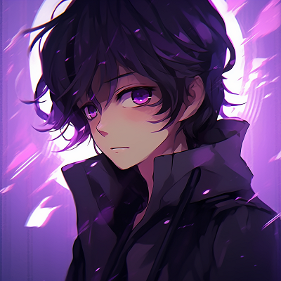 Image For Post | Profile image of an anime boy surrounded by a strong purple aura, adding an air of mystery. adorable purple anime pfp pfp for discord. - [Purple Pfp Anime Collection](https://hero.page/pfp/purple-pfp-anime-collection)