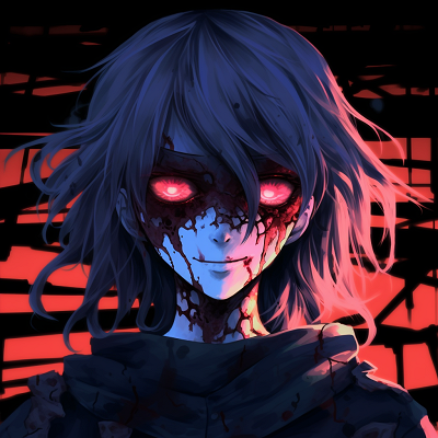 Image For Post | An anime character emanating an aura of terror, well-detailed stylization and eerie color palette. macabre scary anime pfp pfp for discord. - [Scary Anime PFP Collection](https://hero.page/pfp/scary-anime-pfp-collection)