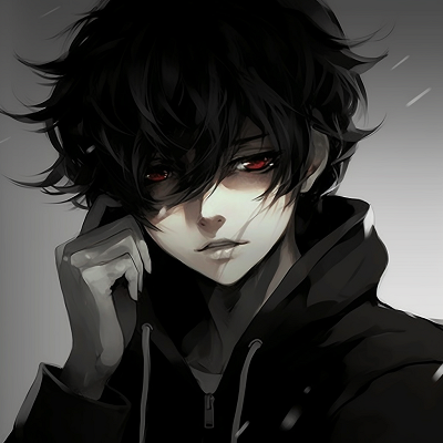 Image For Post | Sketch-like representation of an anime boy, predominantly in black and white colors. anime boy pfp aesthetic in black pfp for discord. - [Anime Boy PFP Aesthetic Selection](https://hero.page/pfp/anime-boy-pfp-aesthetic-selection)