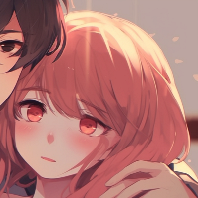 Image For Post | Two characters displayed in soft pastel colors, the girl resting her head on the boy's shoulder. couple match pfp in art style pfp for discord. - [couple match pfp, aesthetic matching pfp ideas](https://hero.page/pfp/couple-match-pfp-aesthetic-matching-pfp-ideas)