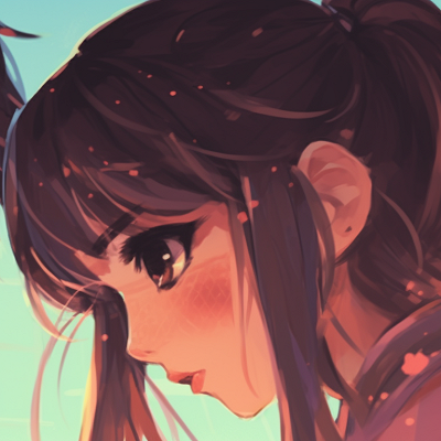 Image For Post | Close-up of two characters blushing, with high contrast and careful detailing. couple match pfp inspiration pfp for discord. - [couple match pfp, aesthetic matching pfp ideas](https://hero.page/pfp/couple-match-pfp-aesthetic-matching-pfp-ideas)