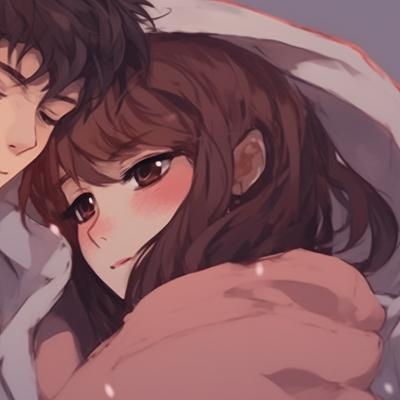 Image For Post | Two characters sharing an intimate look, their smiles mirroring each other, enhanced by soft warm colors. cuddly matching pfp for bf and gf pfp for discord. - [matching pfp for bf and gf, aesthetic matching pfp ideas](https://hero.page/pfp/matching-pfp-for-bf-and-gf-aesthetic-matching-pfp-ideas)