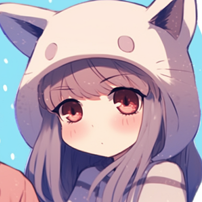 Image For Post | Two characters in fluffy winter garments, clean lines, and cool colors. adorable cute couple matching pfp pfp for discord. - [cute couple matching pfp, aesthetic matching pfp ideas](https://hero.page/pfp/cute-couple-matching-pfp-aesthetic-matching-pfp-ideas)