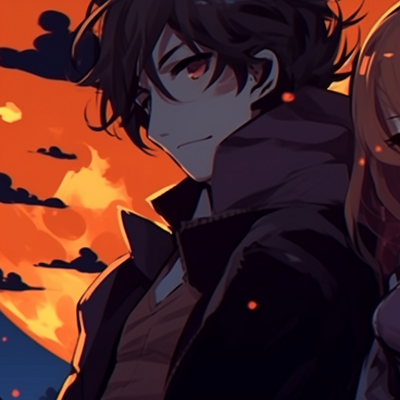 Image For Post | Two characters, gloomy colors and gothic style, together under a full moon. halloween ambient pfp matching pfp for discord. - [halloween pfp matching, aesthetic matching pfp ideas](https://hero.page/pfp/halloween-pfp-matching-aesthetic-matching-pfp-ideas)