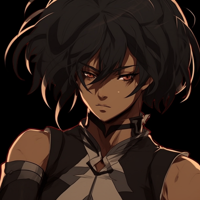Image For Post | Strong and determined female warrior character, dramatic shading and intense eyes. black anime pfp inspirationsHD, free download - [Black Anime PFP Central](https://hero.page/pfp/black-anime-pfp-central)