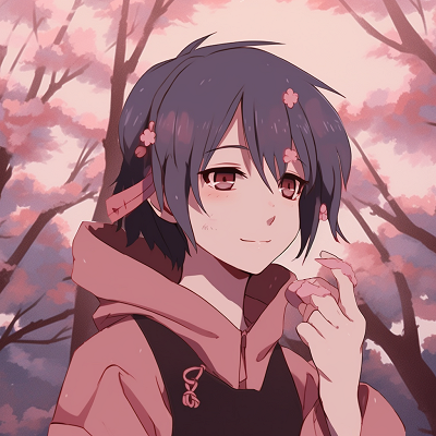 Image For Post | Sakura Haruno enacted with a cherry blossom aesthetic, pastel colors and delicate linework. anime pfp aesthetic graphic illustrations - [Ultimate Anime PFP Aesthetic](https://hero.page/pfp/ultimate-anime-pfp-aesthetic)