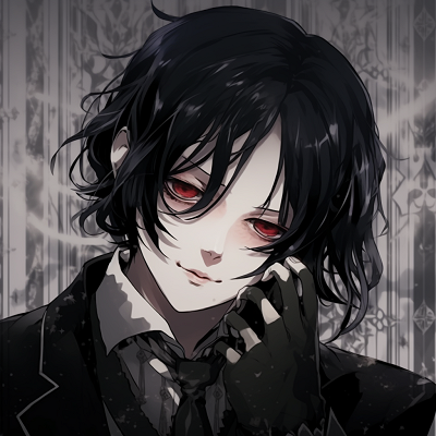 Image For Post | Sebastian Michaelis from Black Butler, showcasing gothic aesthetics with high contrast and detailed linework. gothic aesthetics in anime pfp - [Goth Anime PFP Gallery](https://hero.page/pfp/goth-anime-pfp-gallery)
