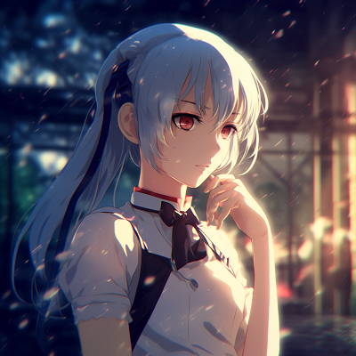 Image For Post | Rei Ayanami in her school uniform, soft lighting and soothing colors aesthetic 4k anime pfp - [4K Anime Profile Pictures](https://hero.page/pfp/4k-anime-profile-pictures)