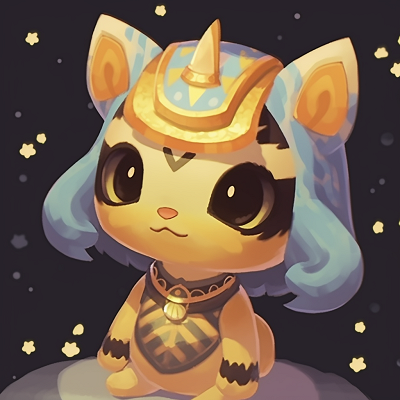 Image For Post | Ankha, the cat villager from Animal Crossing, adorned in her royal, Egyptian-inspired attire. cat-themed animal crossing pfp - [animal crossing pfp art](https://hero.page/pfp/animal-crossing-pfp-art)