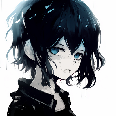 Image For Post | Gothic-inspired emo anime profile, characterized by dark colors and distinct facial expressions and outfit details. colored emo anime pfp - [emo anime pfp Collection](https://hero.page/pfp/emo-anime-pfp-collection)