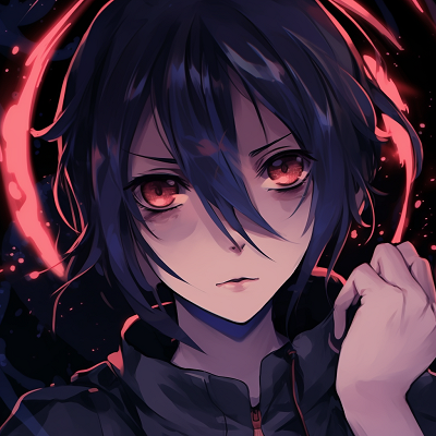 Image For Post | Sasuke Uchiha's Sharingan glowing in the dark, bold colors with intense contrast. 512x512 animated pfp - [512x512 Anime pfp Collection](https://hero.page/pfp/512x512-anime-pfp-collection)