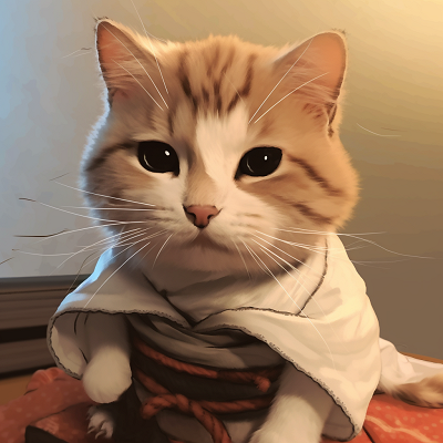 Image For Post | Funny kitten samurai, anime-style with bright colors and intricate details. humorous animal pfp - [Animal pfp Deluxe](https://hero.page/pfp/animal-pfp-deluxe)