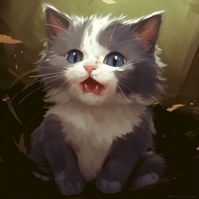 Image For Post | Anime kitten with detailed fur and innocent eyes. endearing animal pfp - [Animal pfp Deluxe](https://hero.page/pfp/animal-pfp-deluxe)