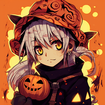 Image For Post | Pastel-toned Sailor Moon holding a jack o'lantern wand, soft shades and detailed costume. anime themed halloween pfp - [Anime Halloween PFP Collections](https://hero.page/pfp/anime-halloween-pfp-collections)