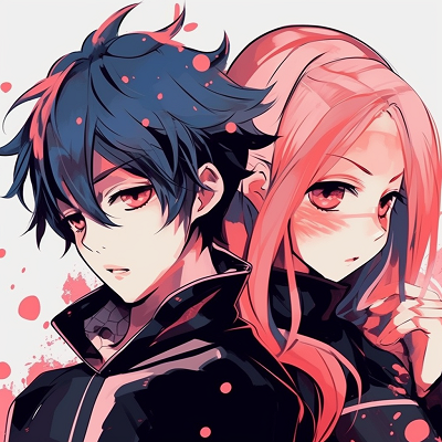 Image For Post | Naruto and Sakura in a high energy setup, bright hues and strong lines best duo: matching anime pfp for girl and boy couples - [Boosted Selection of Matching Anime PFP for Couples](https://hero.page/pfp/boosted-selection-of-matching-anime-pfp-for-couples)