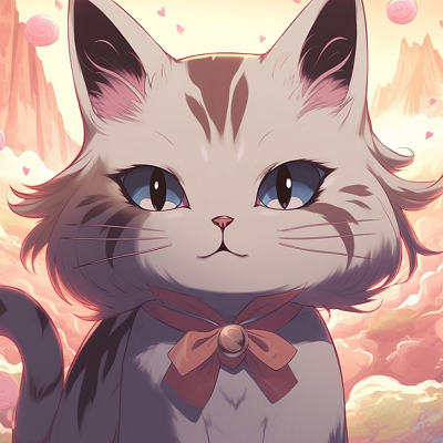 Image For Post | Close-up of an anime cat's gleaming eyes, high contrast, and luminescent color. dreamy anime cat character pfp - [Anime Cat PFP Universe](https://hero.page/pfp/anime-cat-pfp-universe)