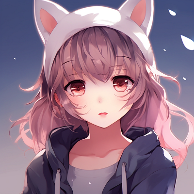 Image For Post | Anime girl with cat ears, playful expression and glossy colors. anime cute pfp for girls - [Best Anime Cute PFP Sources](https://hero.page/pfp/best-anime-cute-pfp-sources)