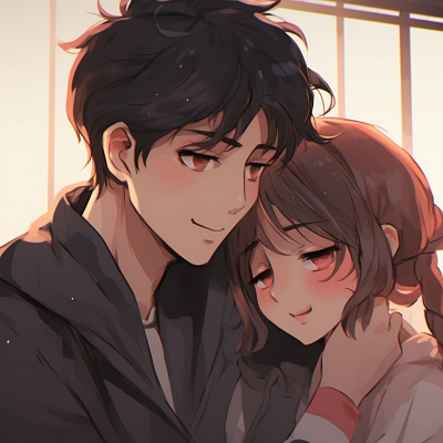 Image For Post | An anime couple depicted in a romantic pose, with soft colors and sleek lines. assortment of anime matching pfp couple - [Anime Matching Pfp Couple](https://hero.page/pfp/anime-matching-pfp-couple)