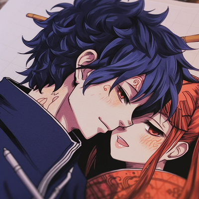 Image For Post | Hinata and Naruto in a loving embrace, detailed costumes and bold colors. anime matching pfp for aspiring couples - [Anime Matching Pfp Couple](https://hero.page/pfp/anime-matching-pfp-couple)