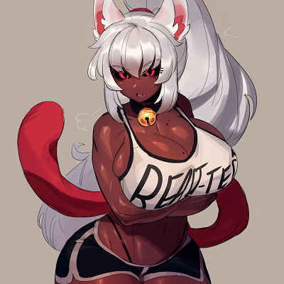 Image For Post | (Main reference) 

- Height: 5'8" / 172 cm

- Body type: Athletic. Thick, curvy and fit. 

Small details you might miss: 
1. Several moles—one under her left eye, several around her chest
2. Long and sharp black fingernails 
3. Sharp fangs

by GreasyMeta (1/5)

https://twitter.com/GreasyMeta