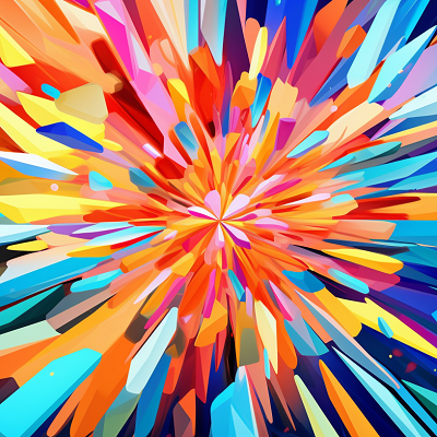 Image For Post Pop Art Wallpaper Geometric Explosion - Wallpaper