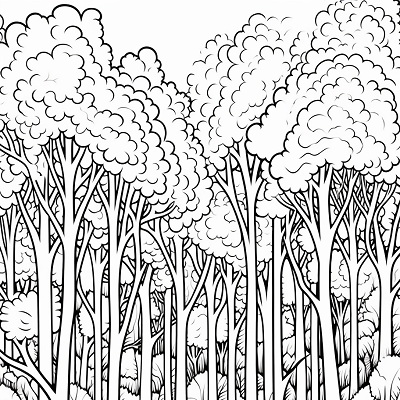 Image For Post Forest Wonders Woodland Tales - Printable Coloring Page