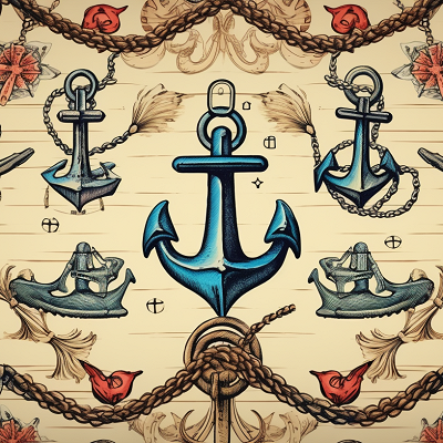 Image For Post Vintage Nautical Elements Wallpaper - Wallpaper
