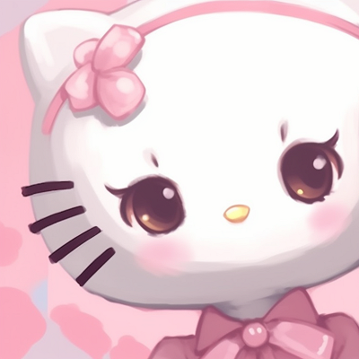 Image For Post Darling Duo - cute hello kitty inspired matching pfp left side