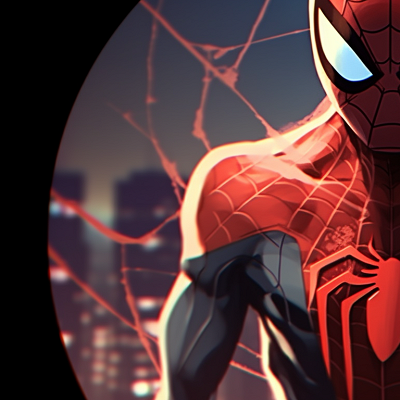 Image For Post | Two Spiderman characters, significantly contrasting with the city's urban backdrop, prominently featured on the building's edge. unique matching spiderman pfp ideas pfp for discord. - [matching spiderman pfp, aesthetic matching pfp ideas](https://hero.page/pfp/matching-spiderman-pfp-aesthetic-matching-pfp-ideas)